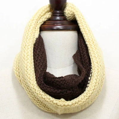 Fashnzfab Acrylic Infinity Mesh Scarf In Multi