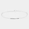 Fashnzfab Actually, I Can Brass Thin Metal Hook Bracelet Rhodium In Multi