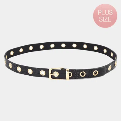 Fashnzfab Adjustable Faux Leather Belt In Multi