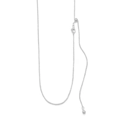 Fashnzfab Adjustable French Wheat Chain In White
