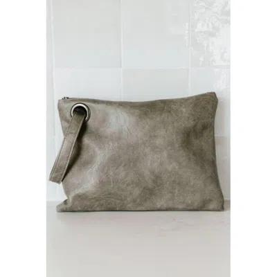 Fashnzfab Alexa Oversized Clutch With Wristlet