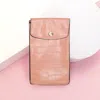Fashnzfab Alligator Pattern Faux Leather Travel Neck Pouch Bag In Pink