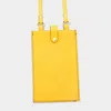 Fashnzfab Alligator Pattern Faux Leather Travel Neck Pouch Bag In Yellow
