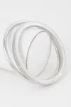 Fashnzfab Alphage Ribbed Bangle Bracelets In Silver