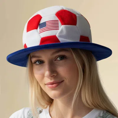 Fashnzfab American Usa Flag Fifa World Cup 2026 Soccer Ball Party Hat In Multi