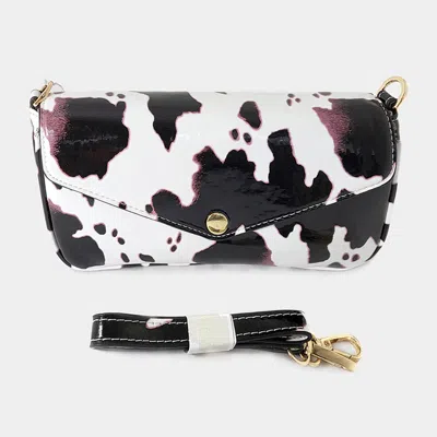 Fashnzfab Animal Patterned Shoulder Bag In White