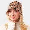 Fashnzfab Animal Patterned Soft Fabric Bucket Hat In Gray
