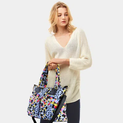 Fashnzfab Animal Print Puffer Tote Bag In Multi