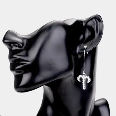 Fashnzfab Aries - Zodiac Sign Dangle Earrings In Metallic