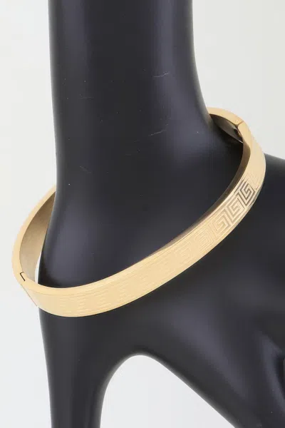 Fashnzfab Aztec Design Bracelet Modern Gold Style