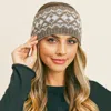 Fashnzfab Aztec Pattern Ear Warmer Headband In Brown