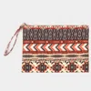 Fashnzfab Aztec Pattern Pouch Clutch Bag In Multi