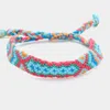 Fashnzfab Aztec Pattern Threaded Adjustable Cinch Pull Tie Bracelet Multi In Multi