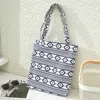 Fashnzfab Aztec Patterned Eco Shoulder Bag In Blue
