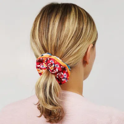 Fashnzfab Aztec Patterned Scrunchie Hairband In Multi