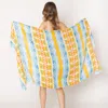 Fashnzfab Aztec Print Scarf In Blue