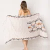 Fashnzfab Aztec Print Scarf In Sand