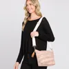 Fashnzfab Aztec Solid Mini Patterned Tassel Crossbody Bag In Brown