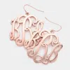 Fashnzfab B Initial Monogram Earrings In Multi
