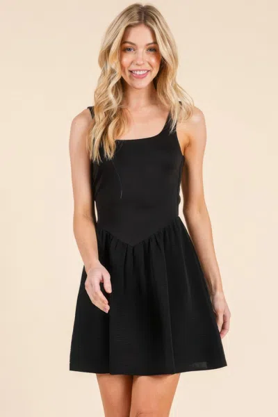 Fashnzfab Backless Tie Mini Dress