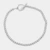 Fashnzfab Ball Toggle Bracelet Rhodium In Metallic