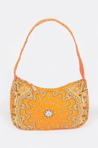 Fashnzfab Bandana Shoulder Bag In Yellow