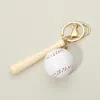 Fashnzfab Baseball Bat Keychain Bag Charm In Multi
