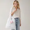 Fashnzfab Baseball Drawstring Reusable Tote Bag In Multi