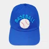 Fashnzfab Baseball Message Baseball Cap In Blue
