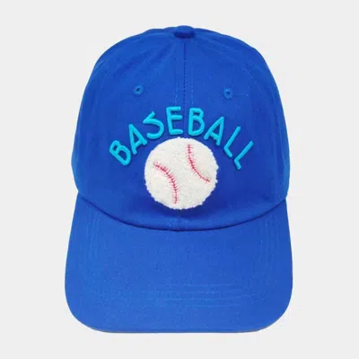 Fashnzfab Baseball Message Baseball Cap In Blue