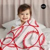 Fashnzfab Baseball Patterned Reversible Kids Throw Blanket