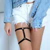Fashnzfab Basic Stretch Thigh Garter In Black
