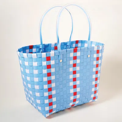 Fashnzfab Basket Woven Tote Bag In Multi