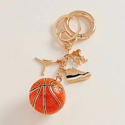 Fashnzfab Basketball Keychain / Bag Charm In Gold
