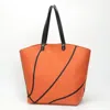 Fashnzfab Basketball Stitch Large Tote Bag / Shoulder Bag In Multi