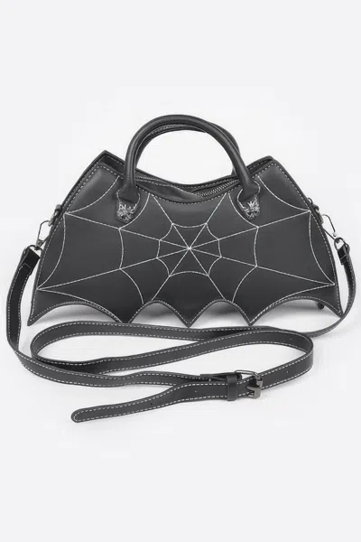 Fashnzfab Bat Novelty Bag In Black