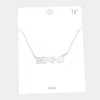 Fashnzfab Be Kind Brass Metal Message Pendant Necklace In Metallic
