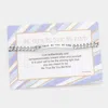 Fashnzfab Be True, Be You, Be Kind Curved Metal Bar Message Bracelet Rhodium In Multi