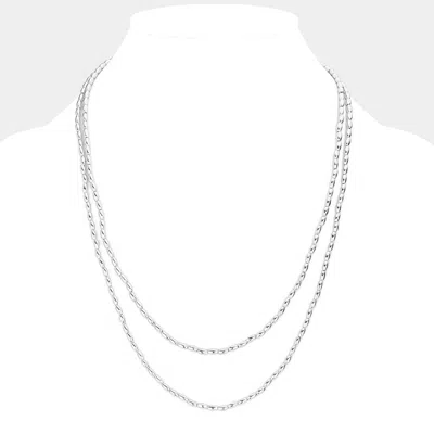Fashnzfab Beaded Long Necklace In Multi