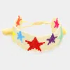 Fashnzfab Beaded Star Tassel Cinch Pull Tie Bracelet Multi In Multi
