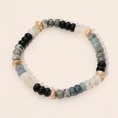 Fashnzfab Beaded Stretch Bracelet In Multi