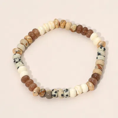 Fashnzfab Beaded Stretch Bracelet In Multi