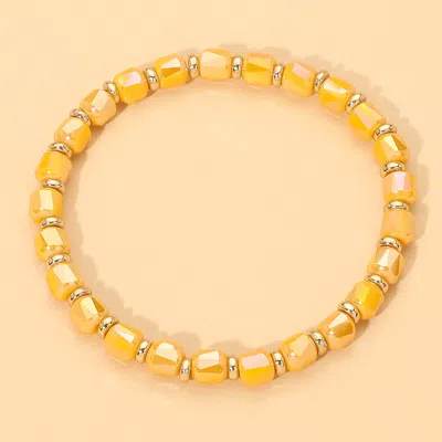 Fashnzfab Beaded Stretch Bracelet In Multi