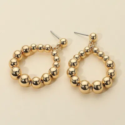 Fashnzfab Beaded Teardrop Statement Earrings In Silver