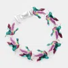 Fashnzfab Bird Link Magnetic Bracelet Multi In Multi