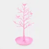 Fashnzfab Bird Tree Jewelry Holder Display Stand In Pink