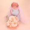 Fashnzfab Birthday Crown Veil Headband In Pink