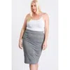 Fashnzfab Black/grey Glen Plaid Skirt In Multi