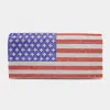 Fashnzfab Bling American Usa Flag Evening Clutch / Crossbody Bag In Multi
