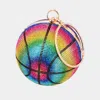 Fashnzfab Bling Basketball Clutch Bag In Multi